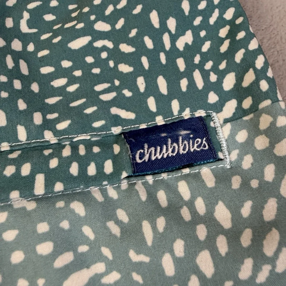 Chubbies The Whale Sharks Swim Trunks Shorts‎ Men's Small Blue Spotted Vacation